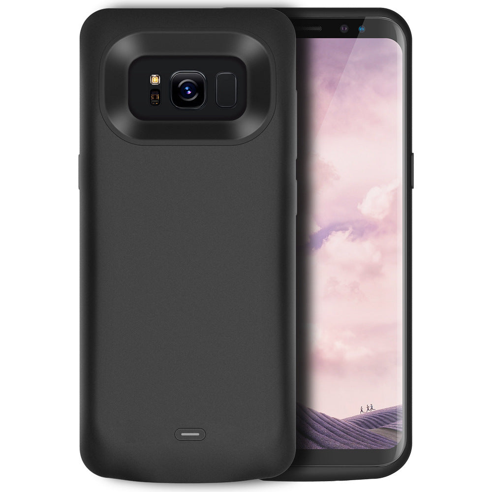 Back clip battery charging treasure s8s9 fast charge wireless large capacity mobile power phone case