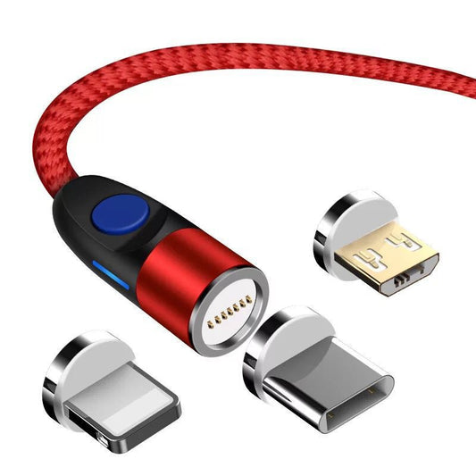 Fast charging magnetic data cable