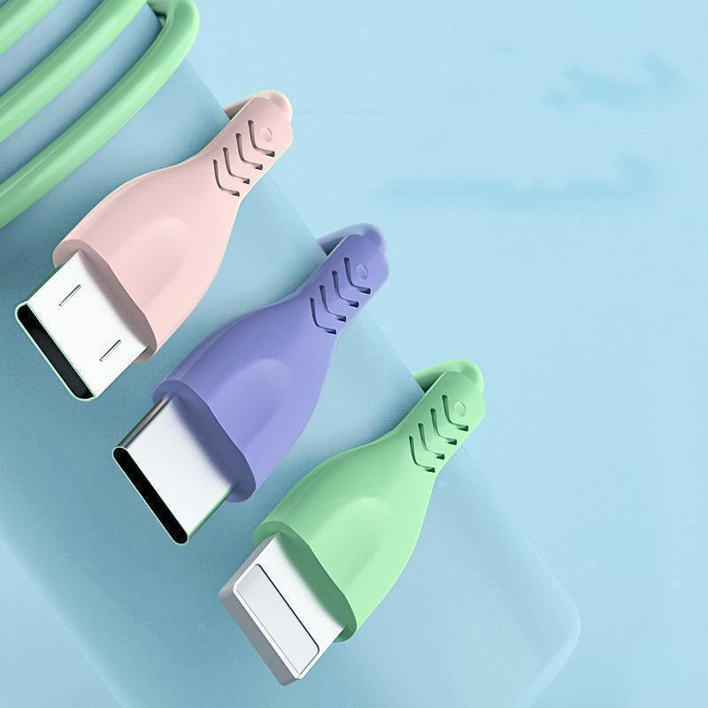 Three-in-one fast charging cable