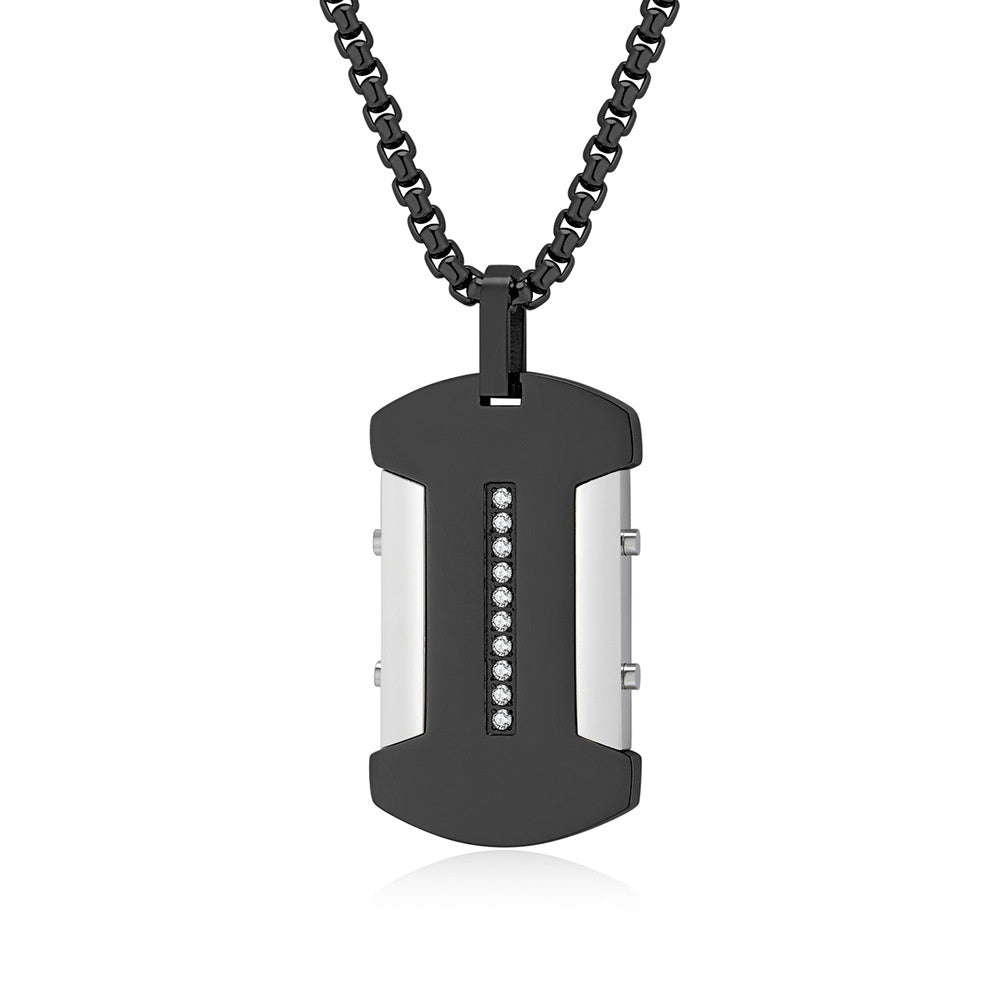 Stainless Steel Puzzle CNC Jeweled Pendant Titanium Steel Pendant Simple