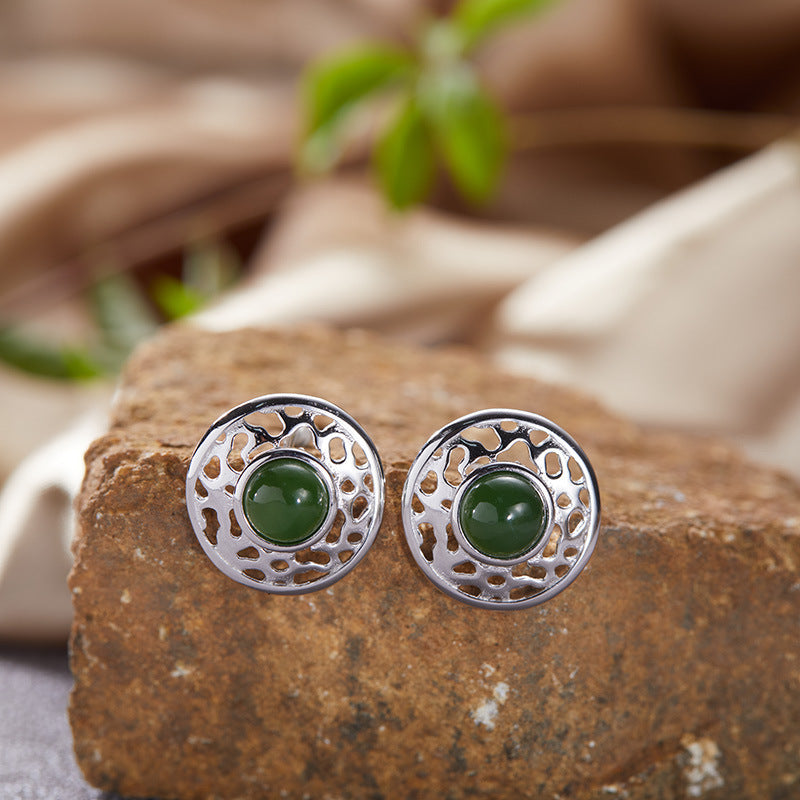 S925 Sterling Silver Natural Earrings For Women
