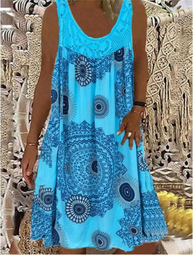 Digital Printing Casual Skirt Women's Clothing
