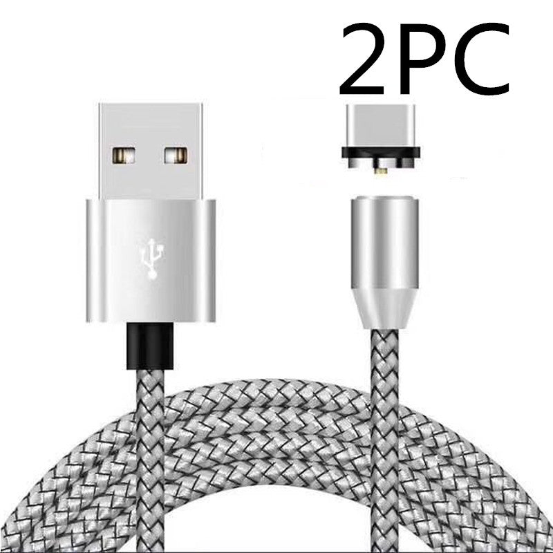 Android Type c Three-in-One Magnetic Suction Head Charging Cable