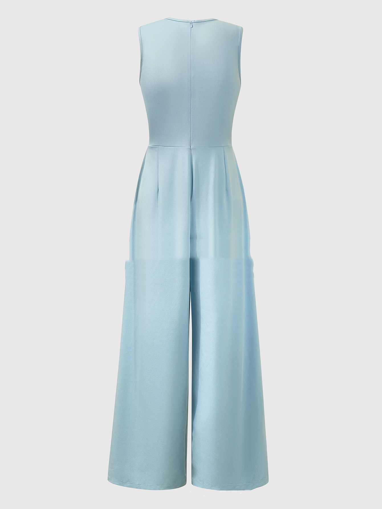 Women's Solid Color Wide Leg Jumpsuit