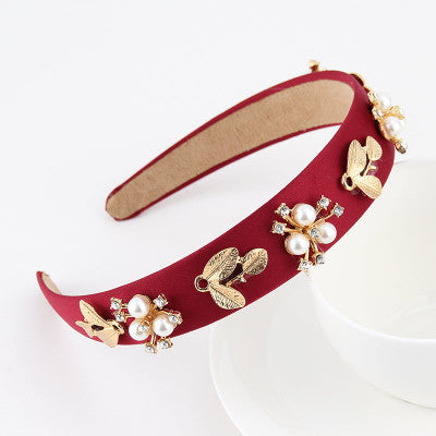 Headband Pearl Rhinestone Hair Accessories