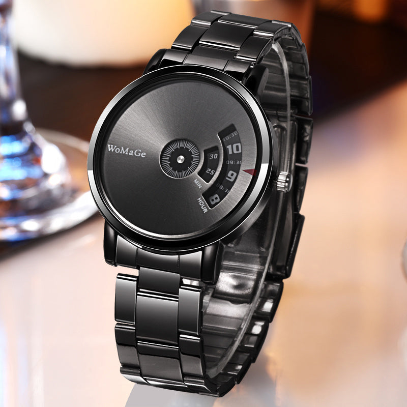 Aluminum alloy steel band quartz watch