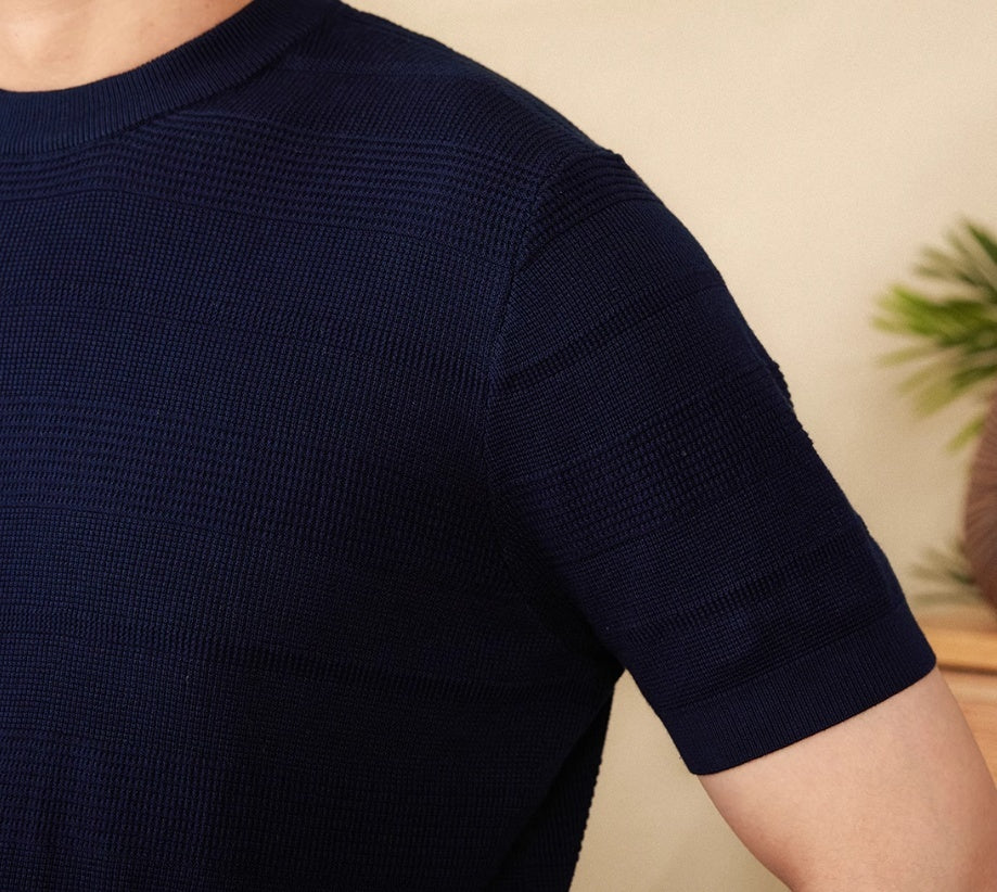 Casual Retro Summer Pure Cotton Thin Round Neck Short Sleeve