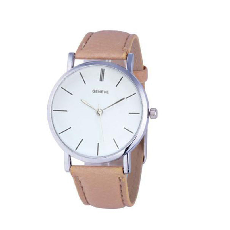 Belt Geneva Sport Watch PU Leather Strap
