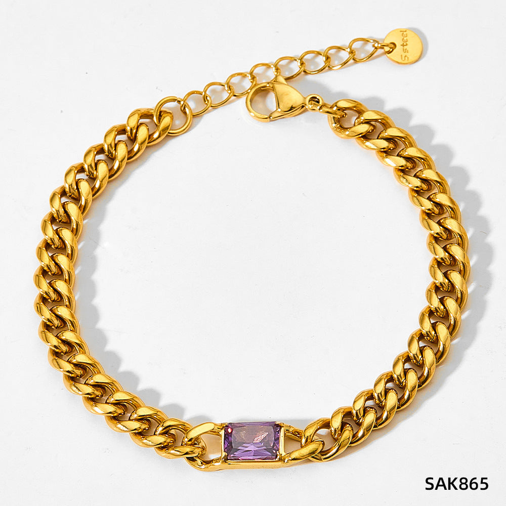 Stainless Steel Fashionable European And American Bracelet For Women