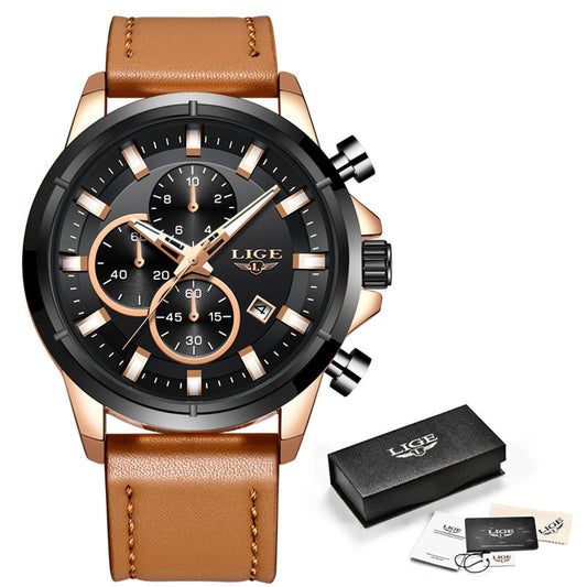 Men's Waterproof Timing Belt Sports Quartz Watch