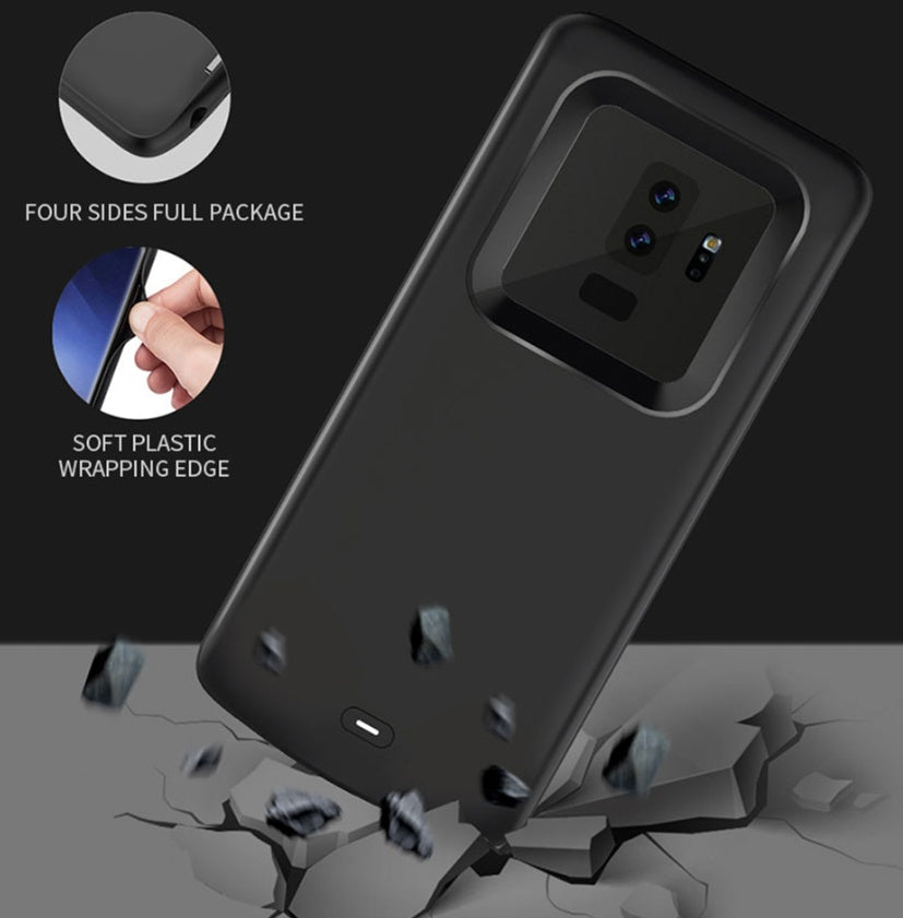 Back clip battery charging treasure s8s9 fast charge wireless large capacity mobile power phone case