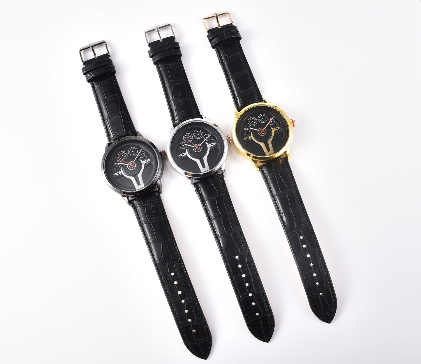 Men's belt quartz watch