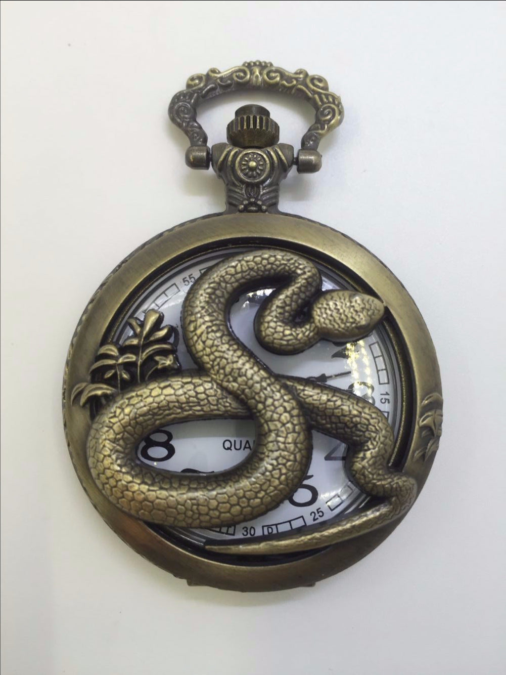Retro Antique Chinese Pendant Necklace Mens Round Bronze