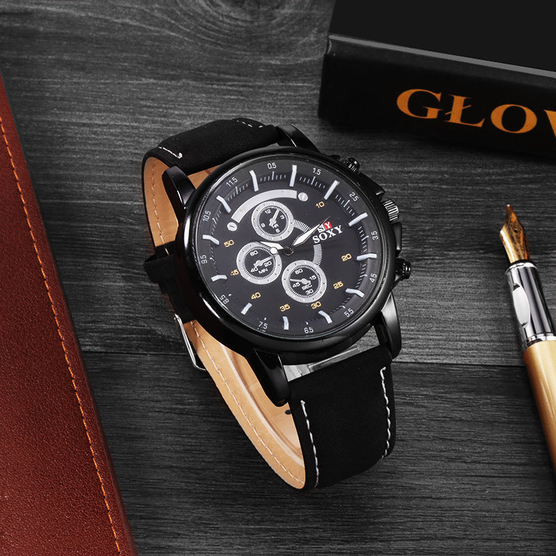 Imitation three-eye quartz watch