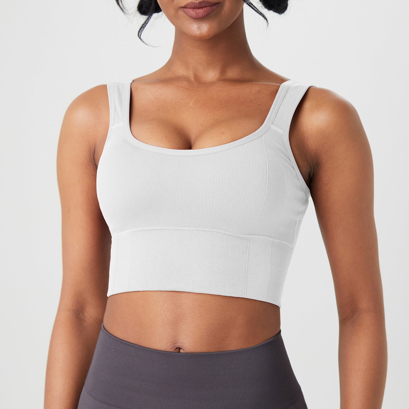 Women's Wide Shoulder Strap Threaded Bra