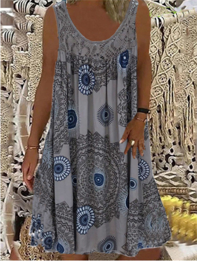 Digital Printing Casual Skirt Women's Clothing