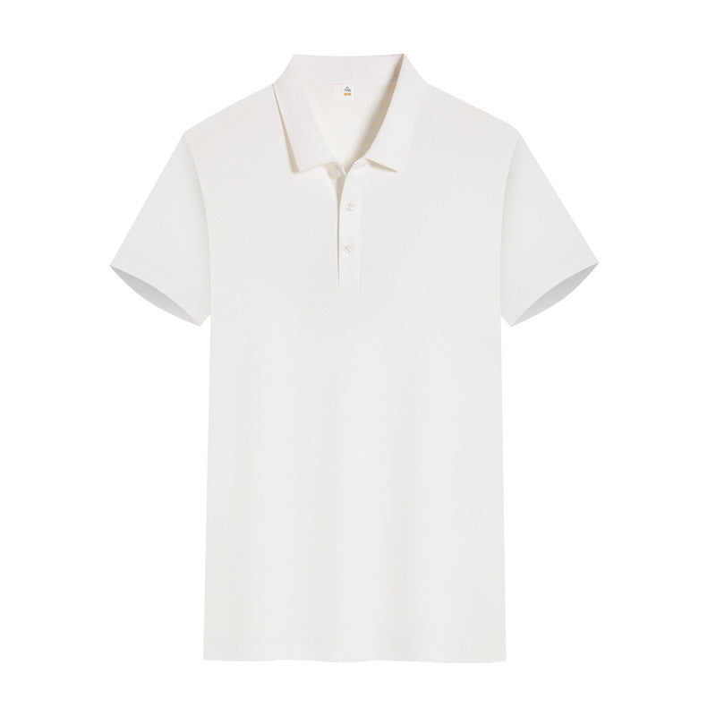 Solid Color Polo Shirt Overalls