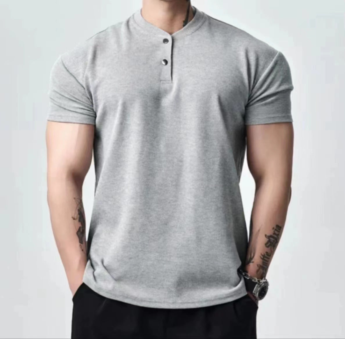 Retro Fashion Brand All-match Casual T-shirt Men's Fashion