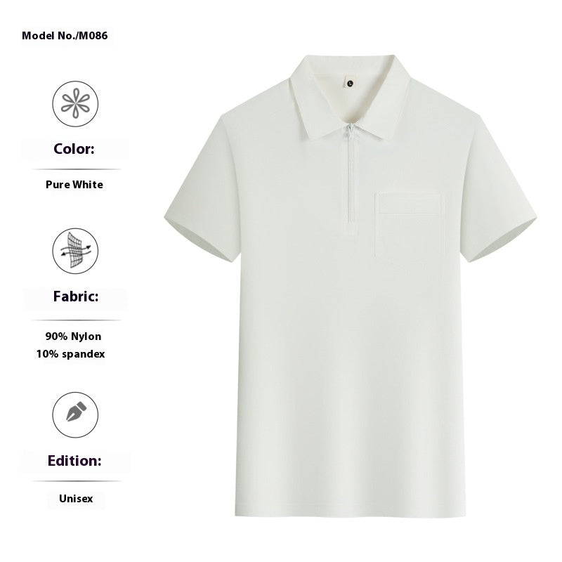 Zipper Pocket Lapels Tooling Culture Advertising Shirt