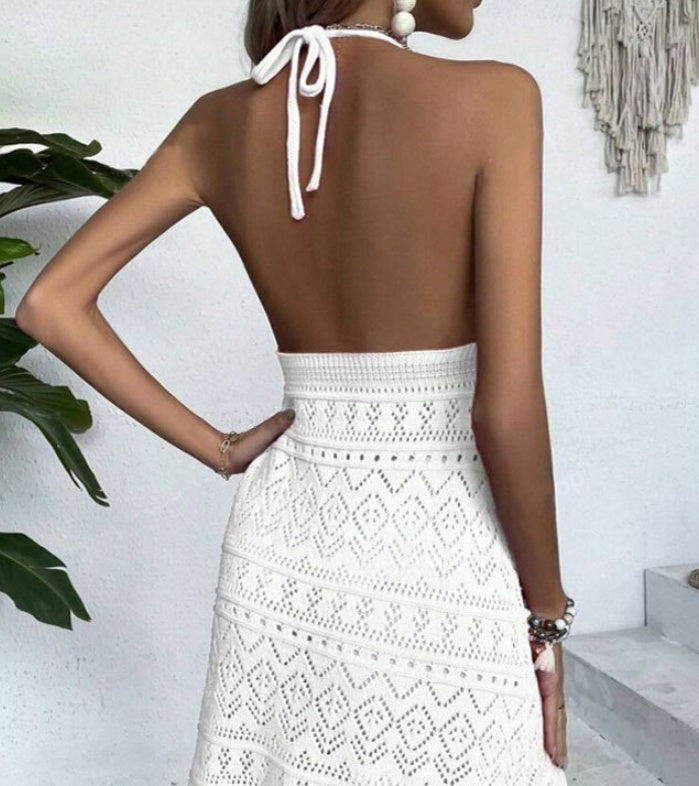 Women's Backless Beach Cover-up Sun-proof Skirt