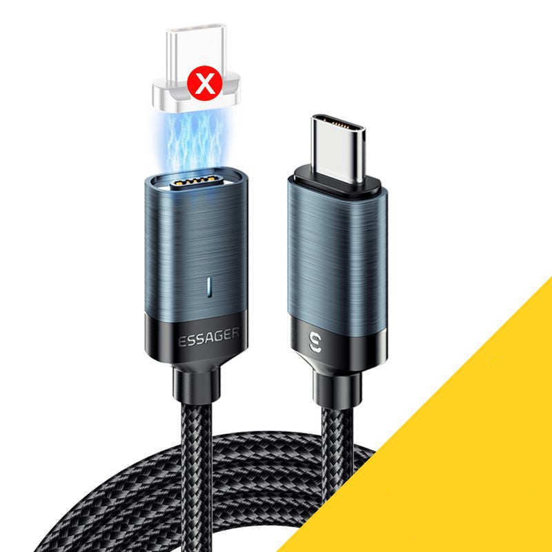 Magnetic Absorption Data Cable PD100W Fast Charging