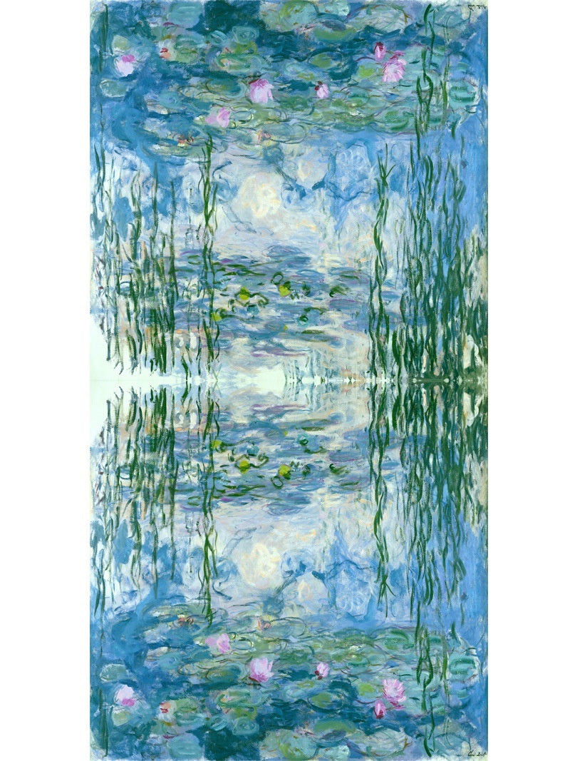 Tassel Digital Printing Scarf Cashmere Oil Painting Shawl