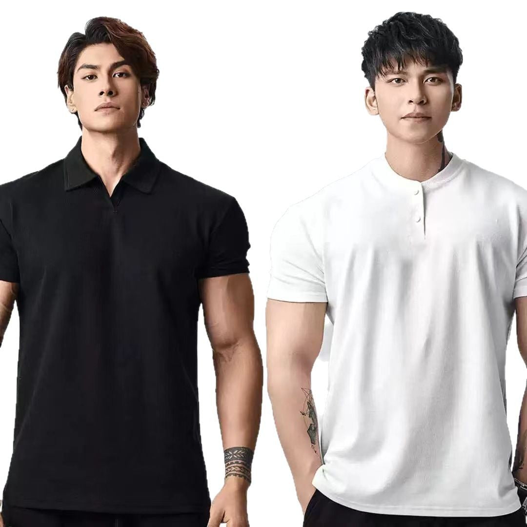 Retro Fashion Brand All-match Casual T-shirt Men's Fashion