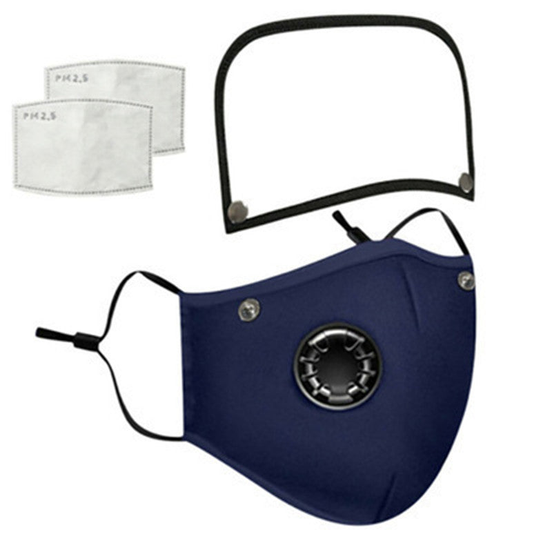 Removable And Washable Protective Cotton Mask With Breathing Valve