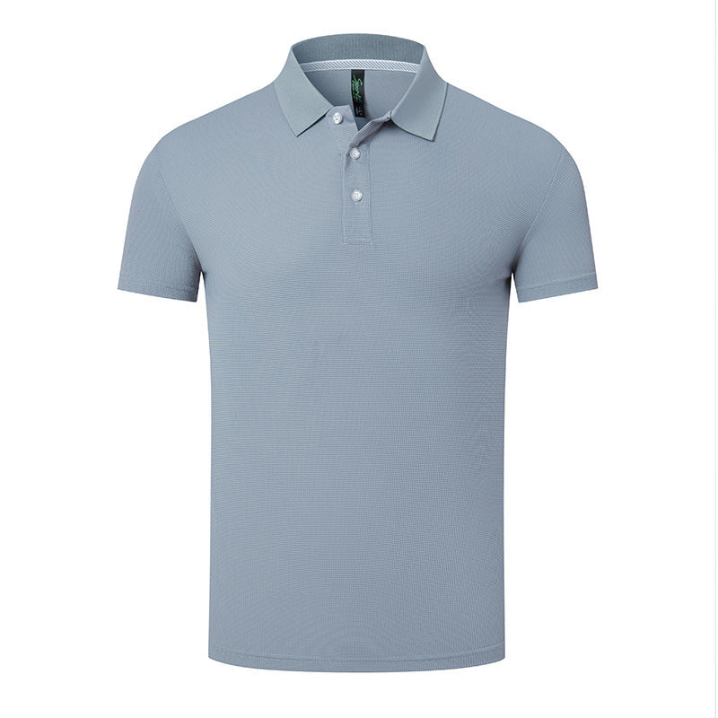 Summer Breathable Anti-wrinkle Solid Color Polo Shirt