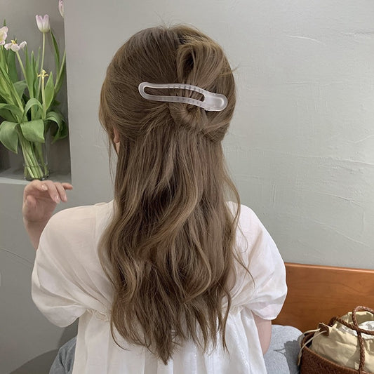 Irregular Ink Color Matte Simple Special-interest Design Duckbilled Hair Accessories