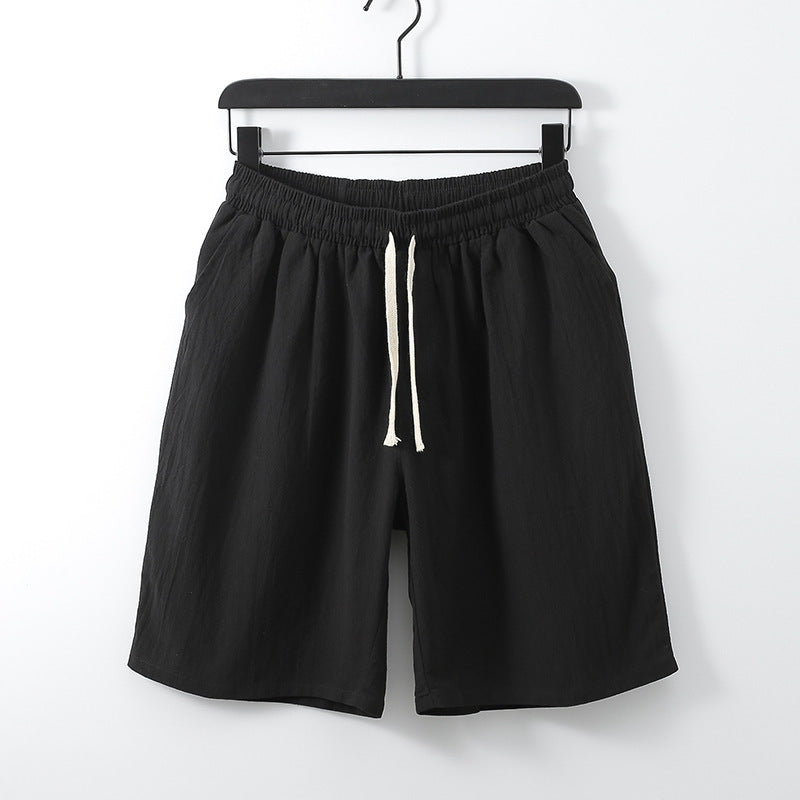 Plus Size Men's Cotton Linen Shorts
