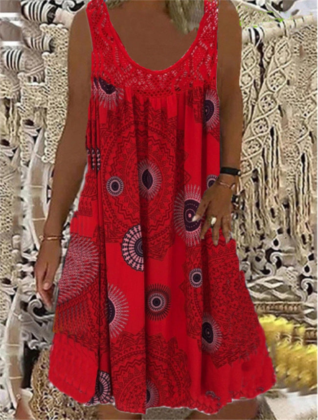 Digital Printing Casual Skirt Women's Clothing