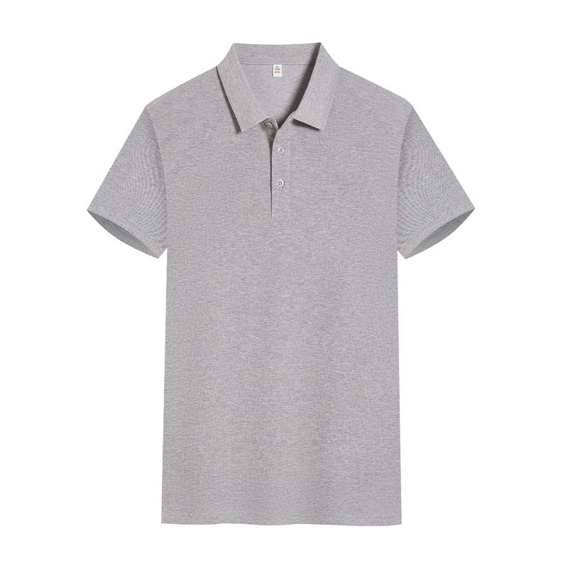Solid Color Polo Shirt Overalls