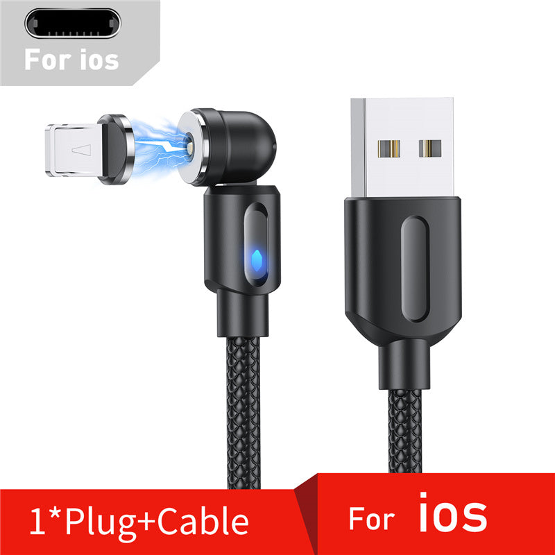 540 Degree Rotating Magnetic Charging Cable
