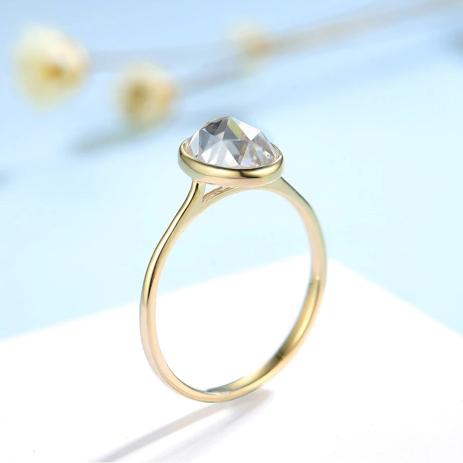 S925 Sterling Silver Gold-plated Ring For Women Light Luxury