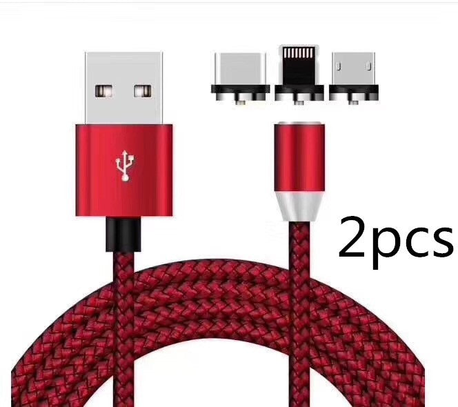 Android Type c Three-in-One Magnetic Suction Head Charging Cable