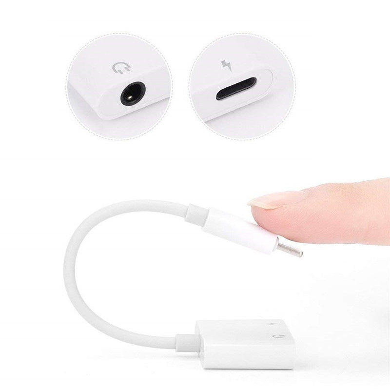 Applicable Mobile Phone 8X Headset Audio Adapter To 35mm Headset Charging 2 In 1 Audio Adapter Cable