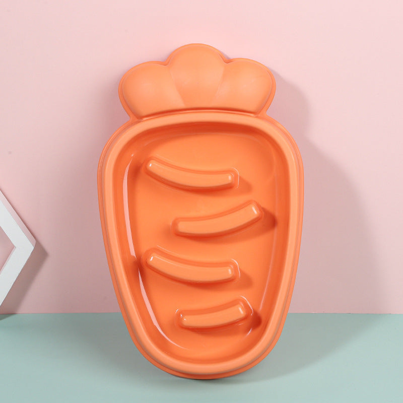 Pet Carrot Type Anti-choke Slow Food Bowl