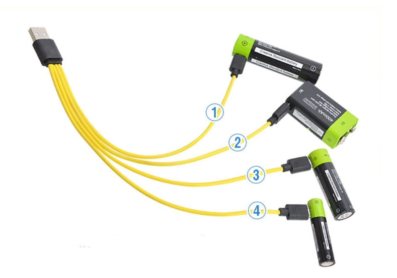 Simple Four In One Usb Charging Cable