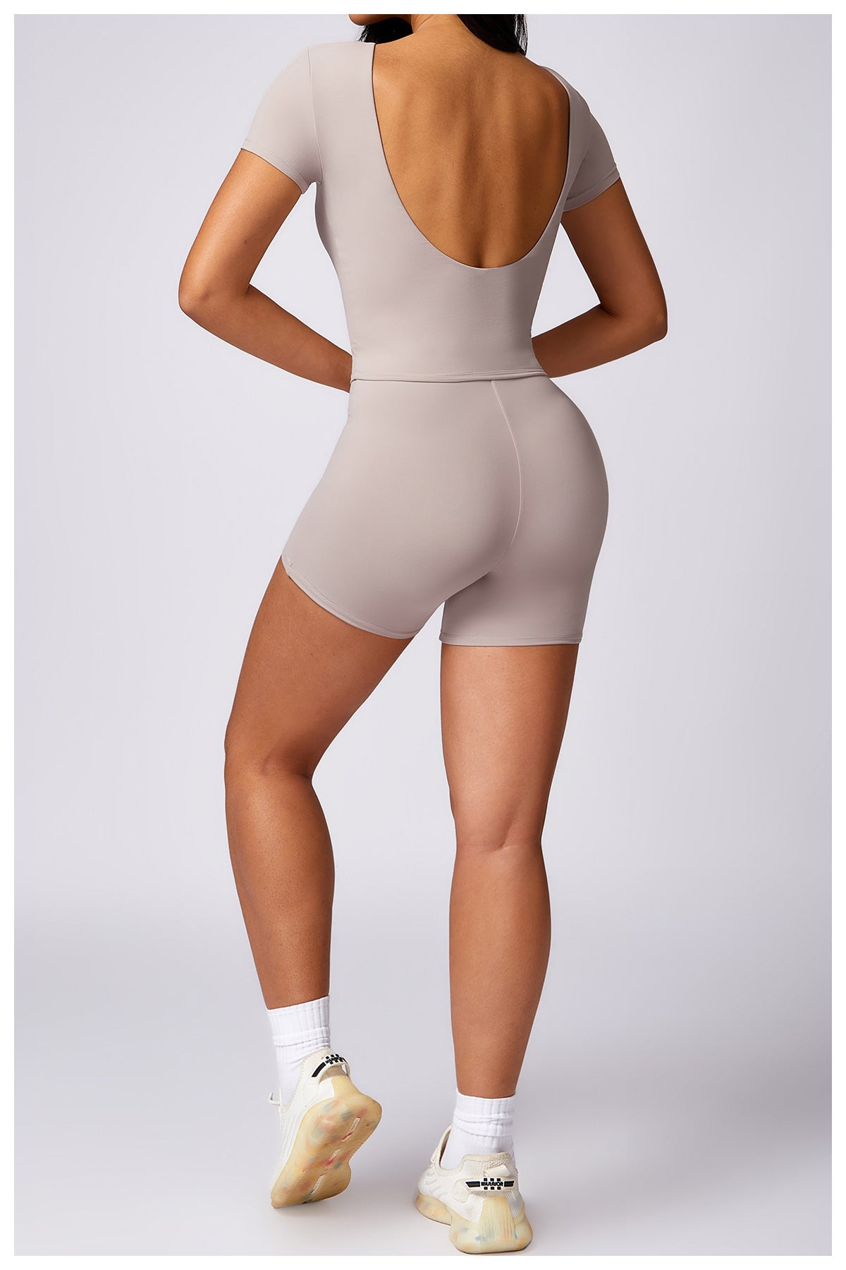 Brushed Tight Back Yoga Clothes High Strength Running Exercise T-shirt Women