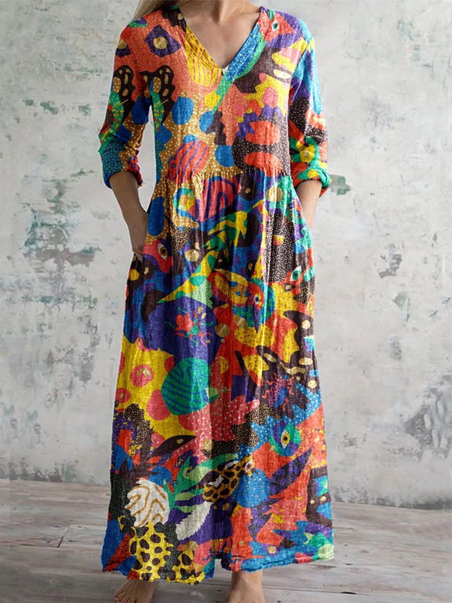 Women's Clothing Loose Fashion Printing Dress