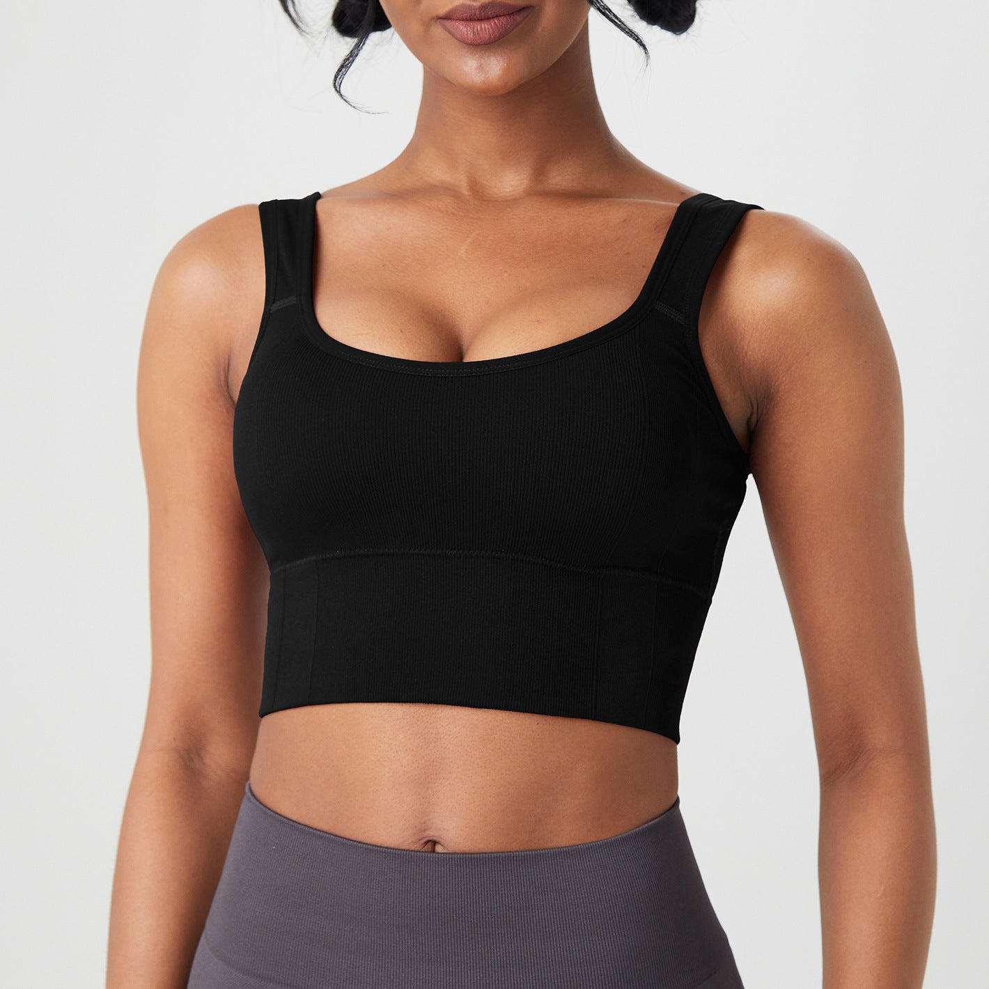 Women's Wide Shoulder Strap Threaded Bra