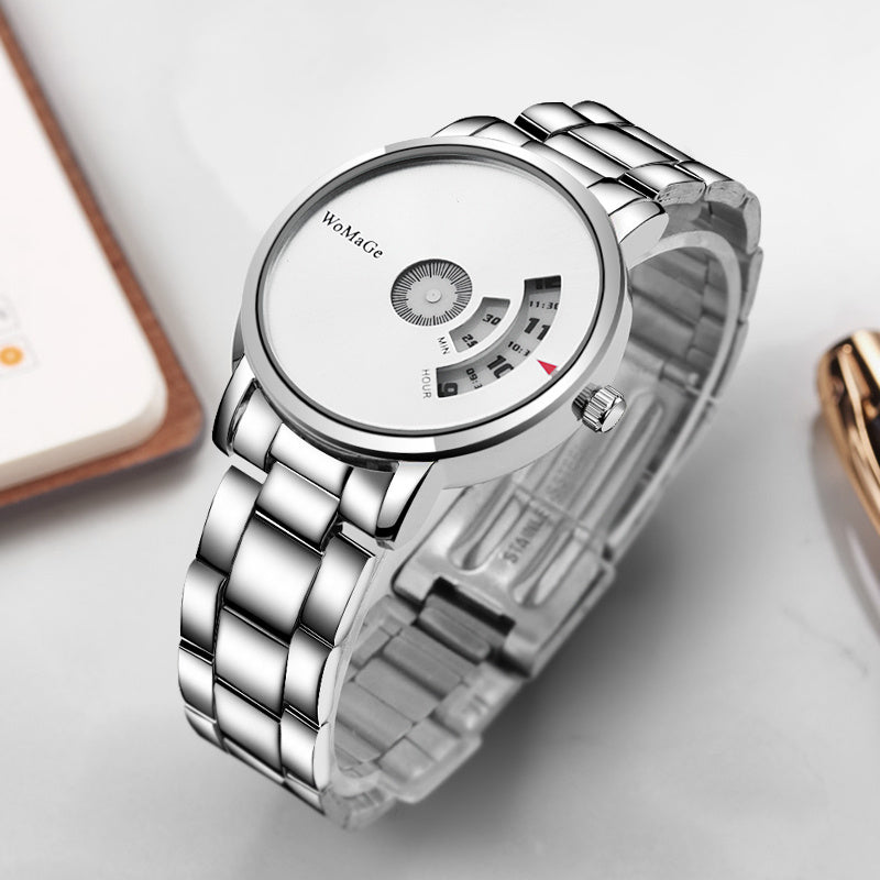 Aluminum alloy steel band quartz watch