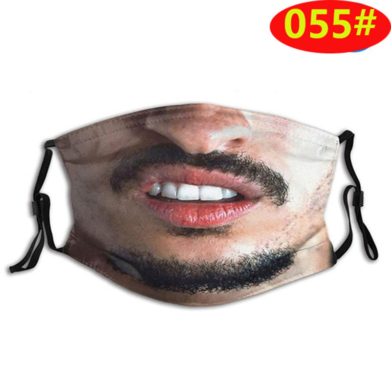 3D Stereo Simulation Human Half Face Creative Spoof Mask