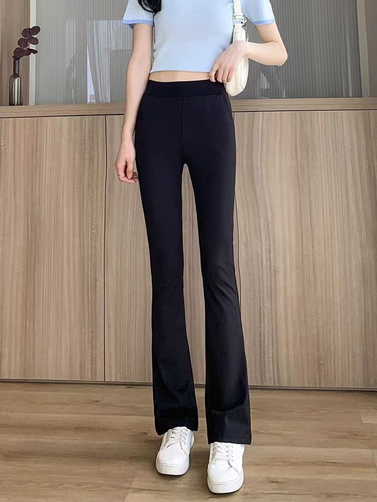 Black Weila Shark Pants Women's High Waist Stretch
