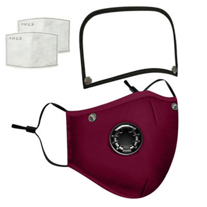Removable And Washable Protective Cotton Mask With Breathing Valve