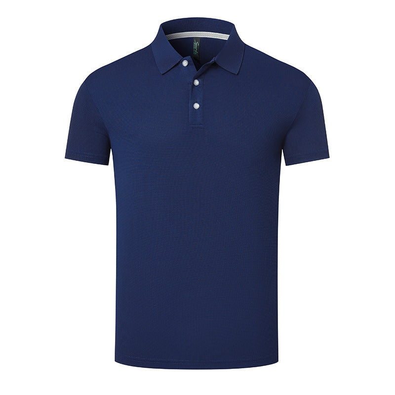 Summer Breathable Anti-wrinkle Solid Color Polo Shirt
