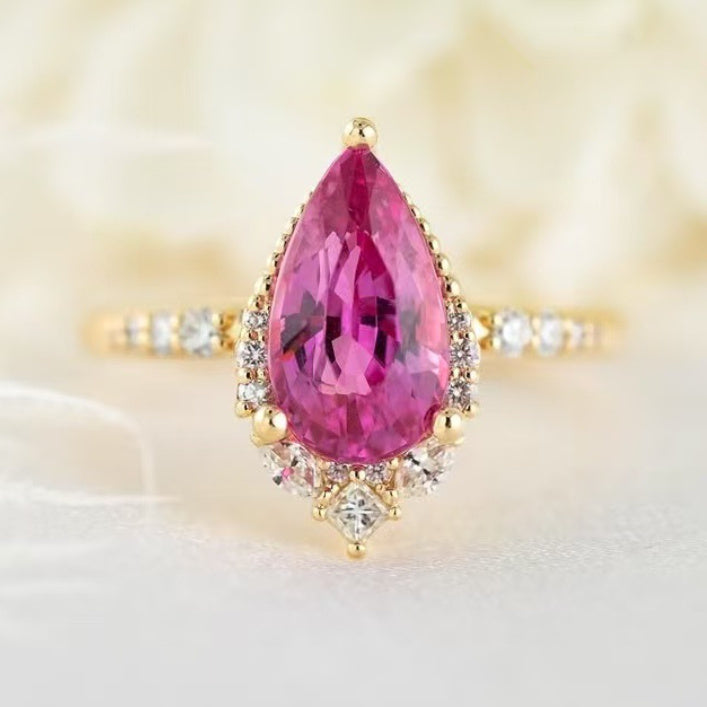 Water Drop Ring Design For Women's Summer Style