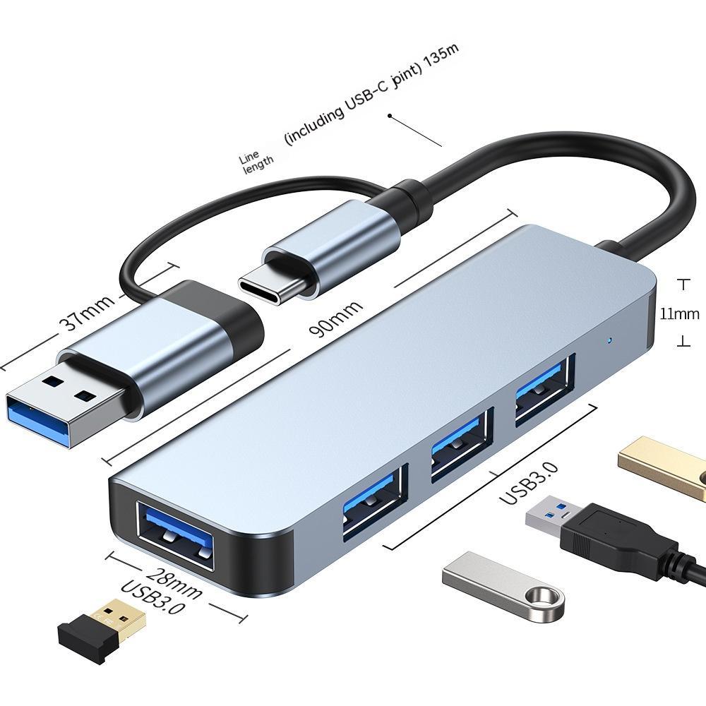 Type-c Cable Seperater Laptop Multi-interface Hub