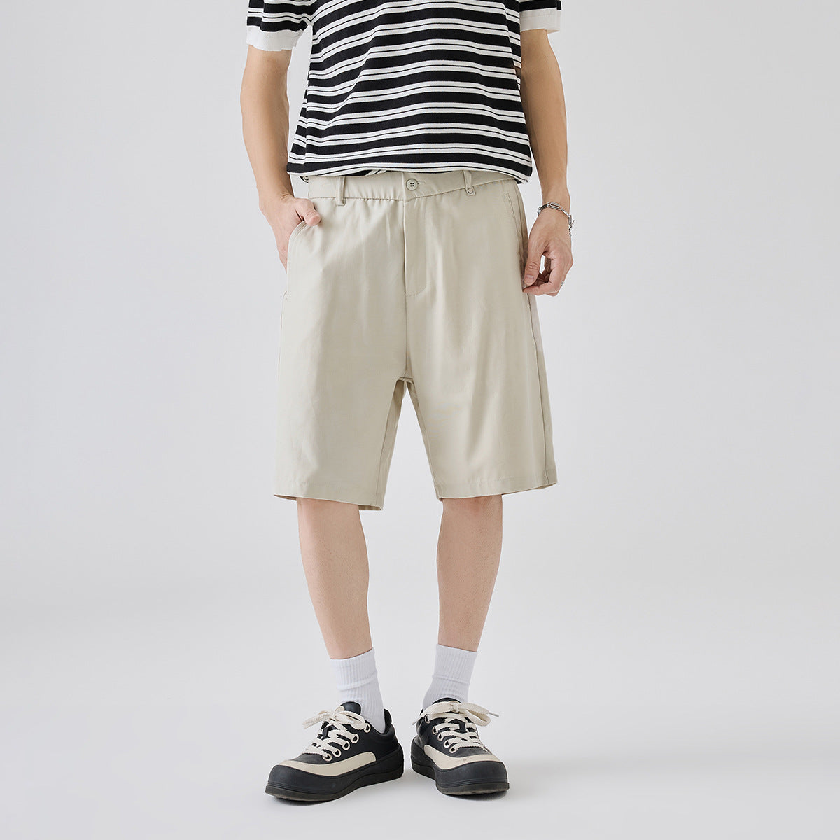 Lyocell Casual Shorts Men's Summer Wear High-grade